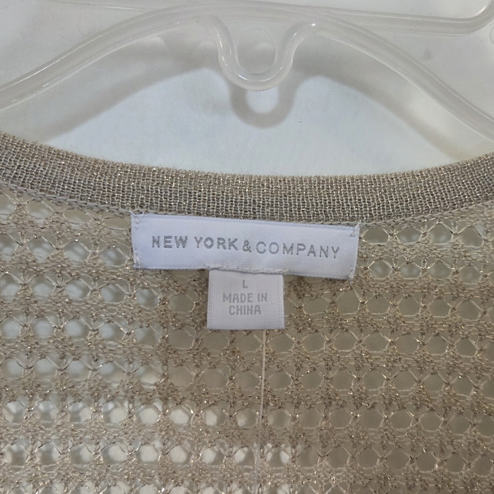 NWT New York & Company Open Front Cardigan - Picture 3 of 9